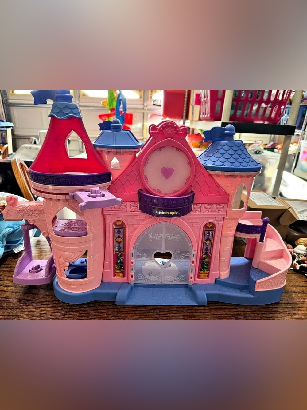 Little People Pink & Blue Castle Dollhouse Playset